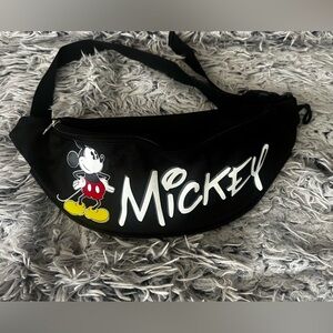 Mickey Mouse Black Fanny Pack